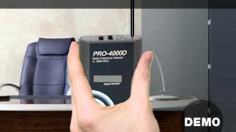 Pro4000D RF Bug Detector