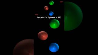 😊 How to Create and Animate 3D Spheres in #PowerPoint Presentations #shorts #3d #3danimation