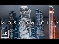 【4K】MOSCOW CITY TOWERS | WALKING NIGHT MOSCOW RUSSIA