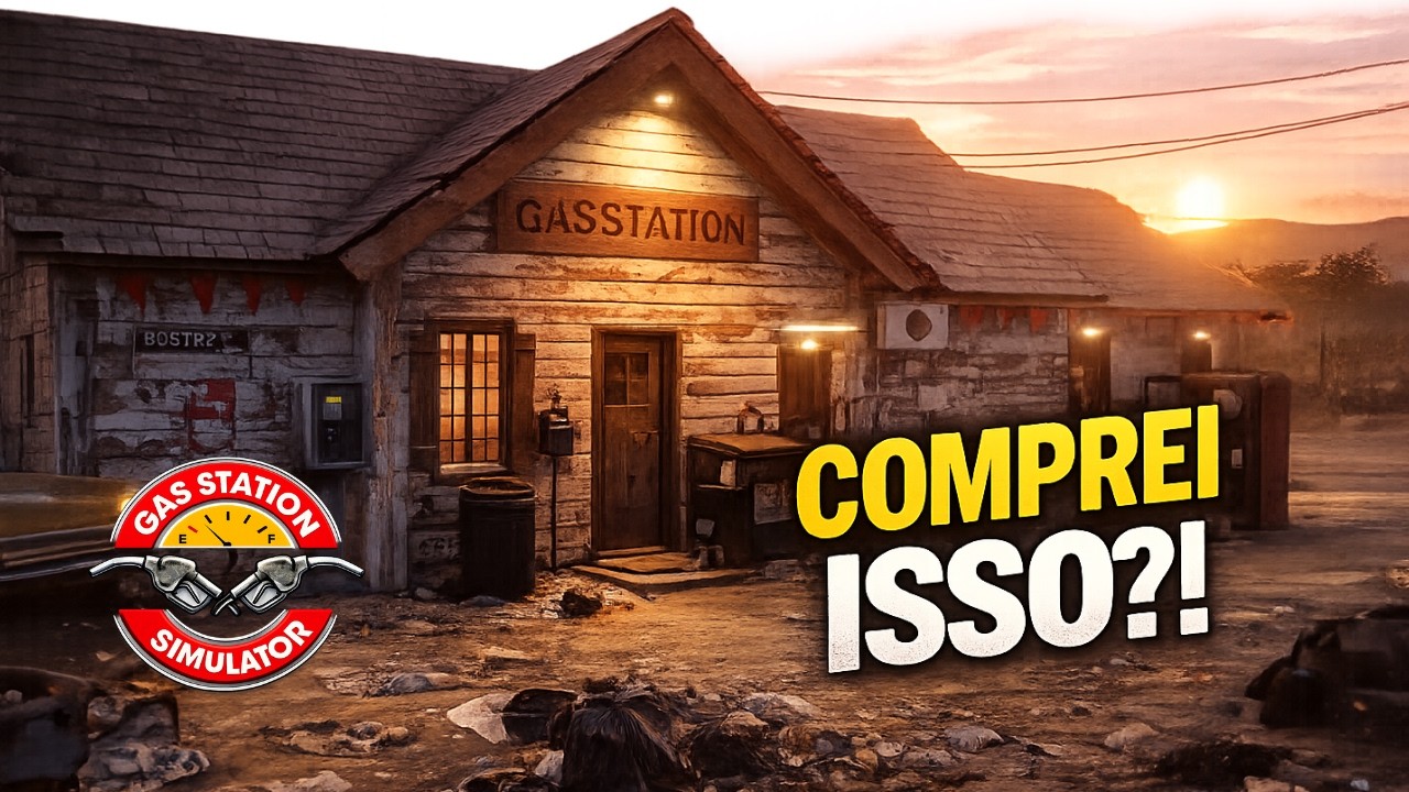 Comprei um Posto ABANDONADO no Deserto… virou um CAOS | Gas Station Simulator Ep.1