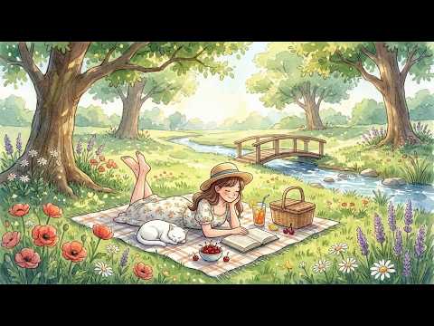 Resting in the Early Summer Shade: Calming Swing Jazz for a Peaceful Time - The Mellow SwingCafe ☕️✨