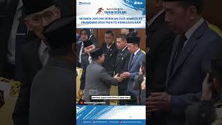 Momen Prabowo Diberi Dua Jempol Oleh Jokowi Usai Pidato Kenegaraan Di Mpr Ri