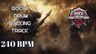 240 BPM Rock Drum Backing Track | Extreme High-Tempo Session