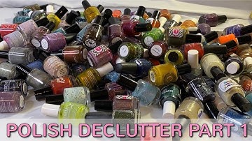 NAIL POLISH DECLUTTER -- INDIE POLISH // PART 1