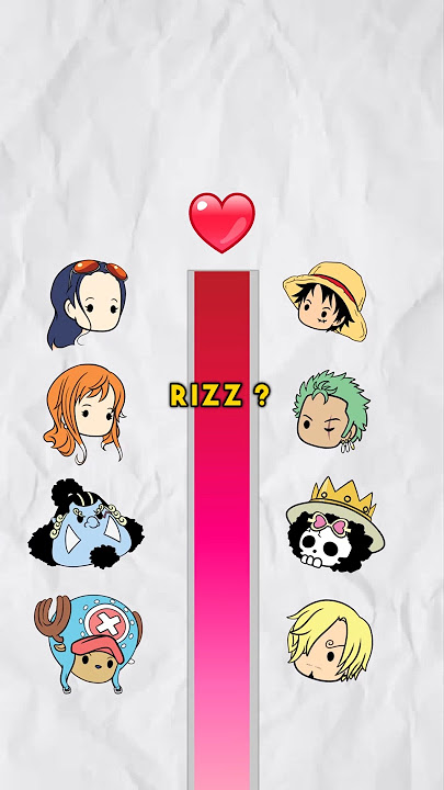 WHICH STRAWHAT HAS THE BEST RIZZ ? #anime #onepiece #luffy #zoro #nami