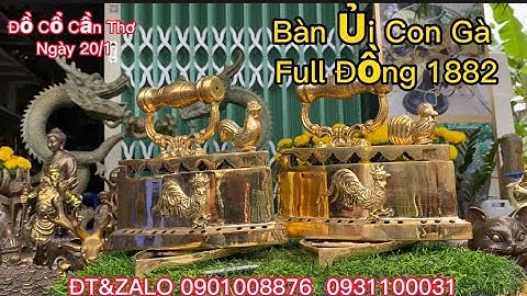 🔴🔴Cặp Bàn Ủi Con Gà 1882 _ Tượng Đồng Xưa _ Đồ Đồng Xưa. Ngày 20/1 #đồcổcầnthơ #cổvật #đồcủ