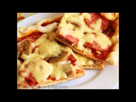 Видео рецепт Пицца с маринованными грибами