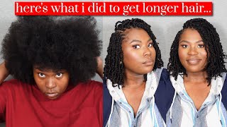 Length Retention Routine with Mini Twists 😍 | Protective Style - 4C Hair | YWigs