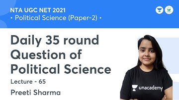 Daily 35 Round Question of Political Science | NTA UGC NET JRF 2021 | by Preeti Sharma