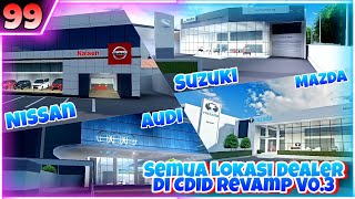 Semua Lokasi Dealer Di CDID Revamp V0.3 Lengkap !! | Roblox Car Driving Indonesia #99 screenshot 4
