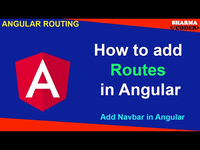 ANGULAR ROUTING | How to add routes in angular | Add Navbar in Angular and navigate w/o page reload - YouTube ANGULAR ROUTING | How to add routes in angular | Add Navbar in Angular and navigate w/o page reload - YouTube