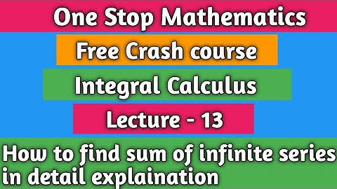 How to find Sum of infinite series in detail explaination must watch video 👍👍