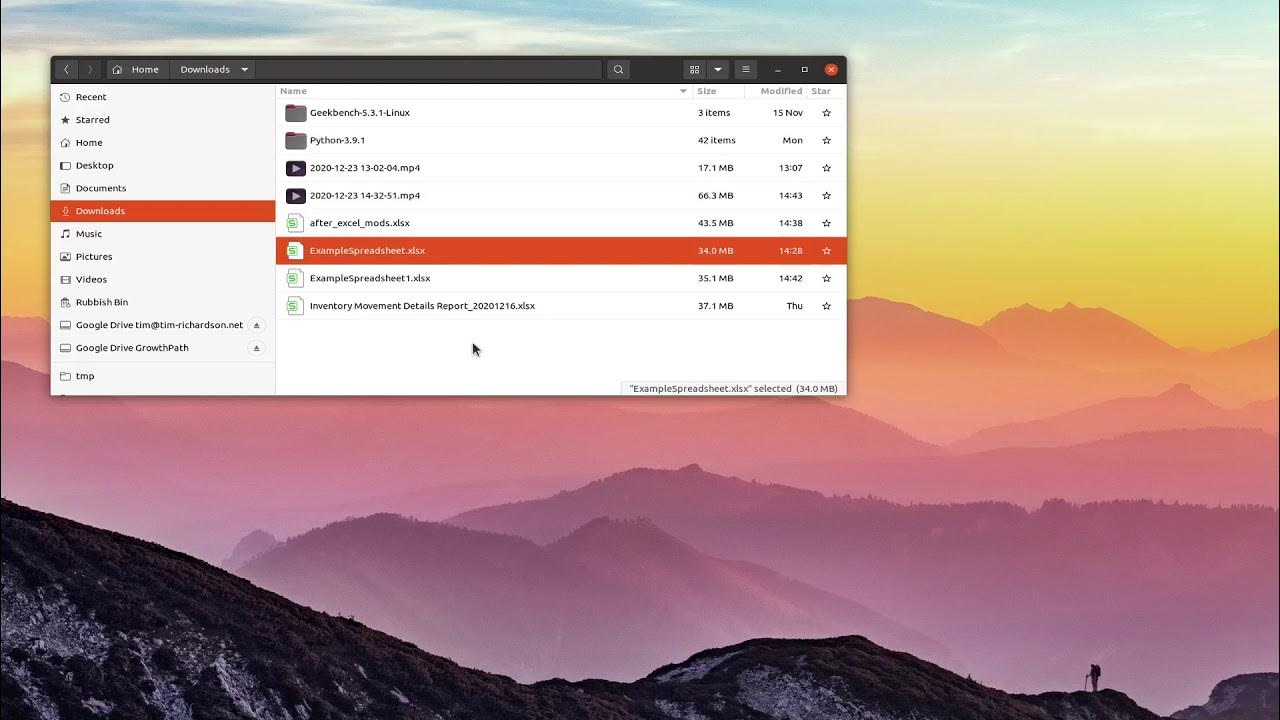 Spreadsheeting on Linux WPS, Excel and LibreOffice on Ubuntu 20.10