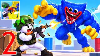 Army Commando Stick vs Rainbow - Build & Merge Stickman Army - Epic War Battle Part 2 (iOS, Android) screenshot 5