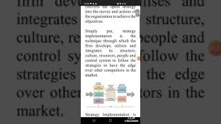 Strategy Implementation - Concept and Process Part II