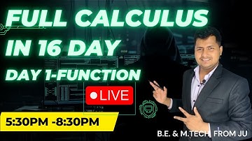 Full Calculus in 16 Day | WBJEE TIME SAVER COURSE | JEE MAIN | JELET 2023