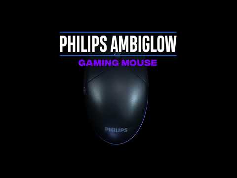 Philips Ambiglow 6400 DPI Gaming Makro Mouse