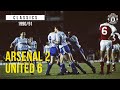 Arsenal 2-6 Manchester United | League Cup Classics | Sharpe, Hughes, Wallace
