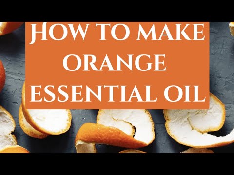 How to make essential oil from oranges!