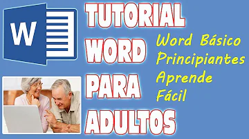 Tutorial de Word basico para adultos Curso word principiantes