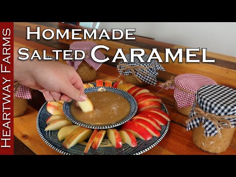 How to make Salted Caramel Sauce Caramel Recipe | Apple Dip | Caramel Apple | Heartway Farms
