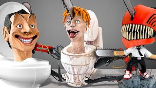 From Skibidi to Chainsaw: All Episodes Of Skibidi Toilet With Titans And Chainsaw Man! 🚽📺⛓️