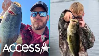 Chris Pratt \& Son Jack Go On Fishing Trip Together