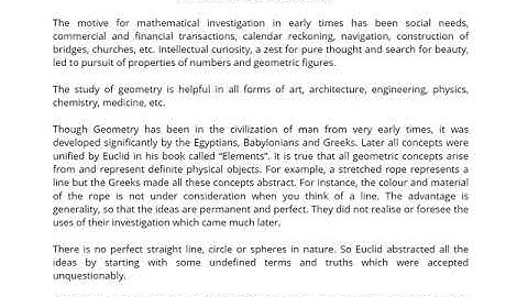 Geometry fron Nature