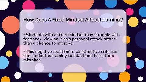 How Does A Fixed Mindset Affect Learning? - The Personal Growth Path
