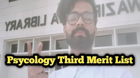 Bs Psycology Third Regular Merit List Sargodha University 2021||Part 5