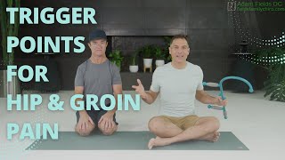 Trigger Points for Hip & Groin Pain | Self Massage with Theracane or Broomstick