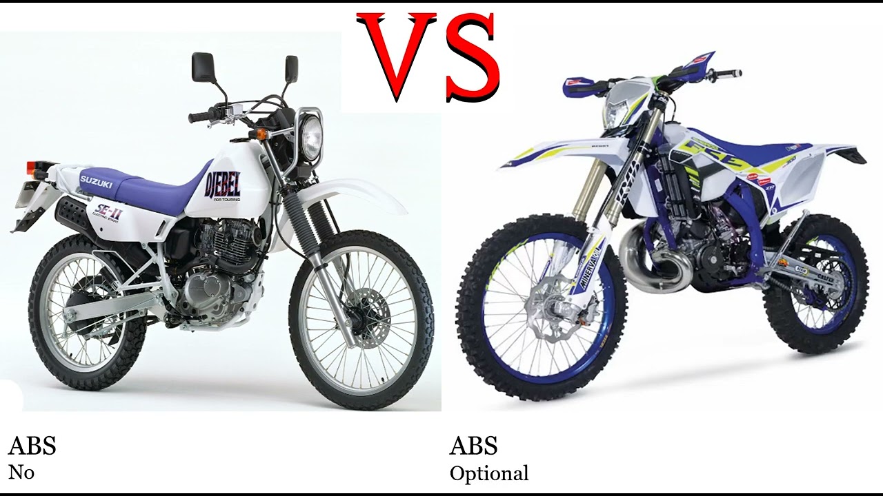 Suzuki Djebel 200 vs Sherco SE 250 Test specification comparison