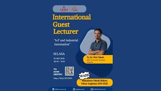 IoT and Industrial Automation - INTERNATIONAL GUEST LECTURER 2026
