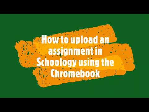 how to upload a picture on schoology assignment