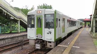 八高線キハ110系 明覚駅発車 JR East Hachiko Line KiHa110 series DMU