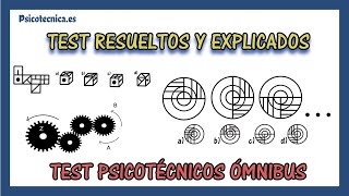 Test psicotécnicos ómnibus resueltos  | con 20 ejercicios con respuestas y explicados