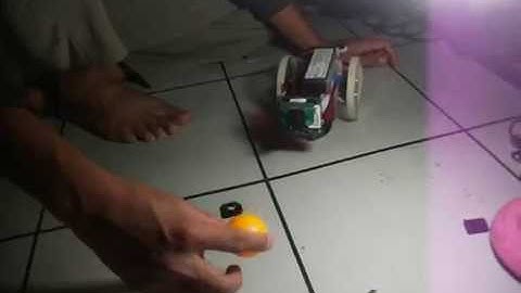 Spoon Bot (CMUcam 3 mobile robot) - Ping Pong Ball Tracer