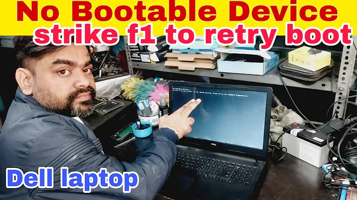 How to Fix Dell NO BOOTABLE DEVICE Found strike F1 retry boot, F2 for setup | Dell Laptop 2025 fix