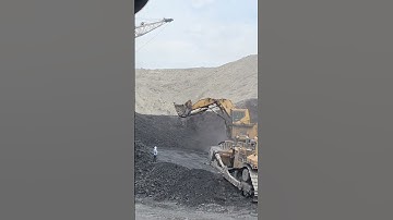 #coal #mines #powergeneration #coalindia , showel and dozer combination