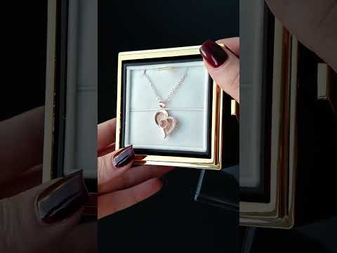 Подарунковий футляр Вічна Троянда для ювелірних прикрас поворотна колба Чорна подарункова коробка, видео 1