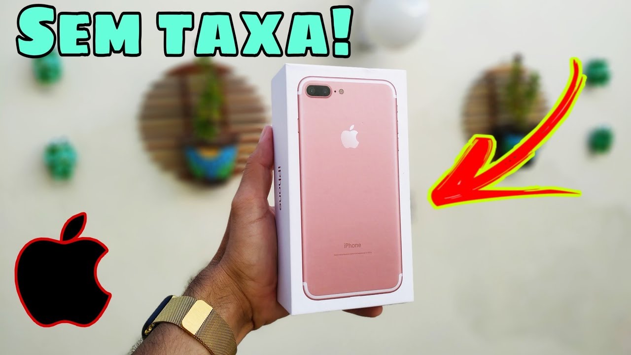 Unboxing iPhone 7 plus Aliexpress CHEGOU SEM TAXA