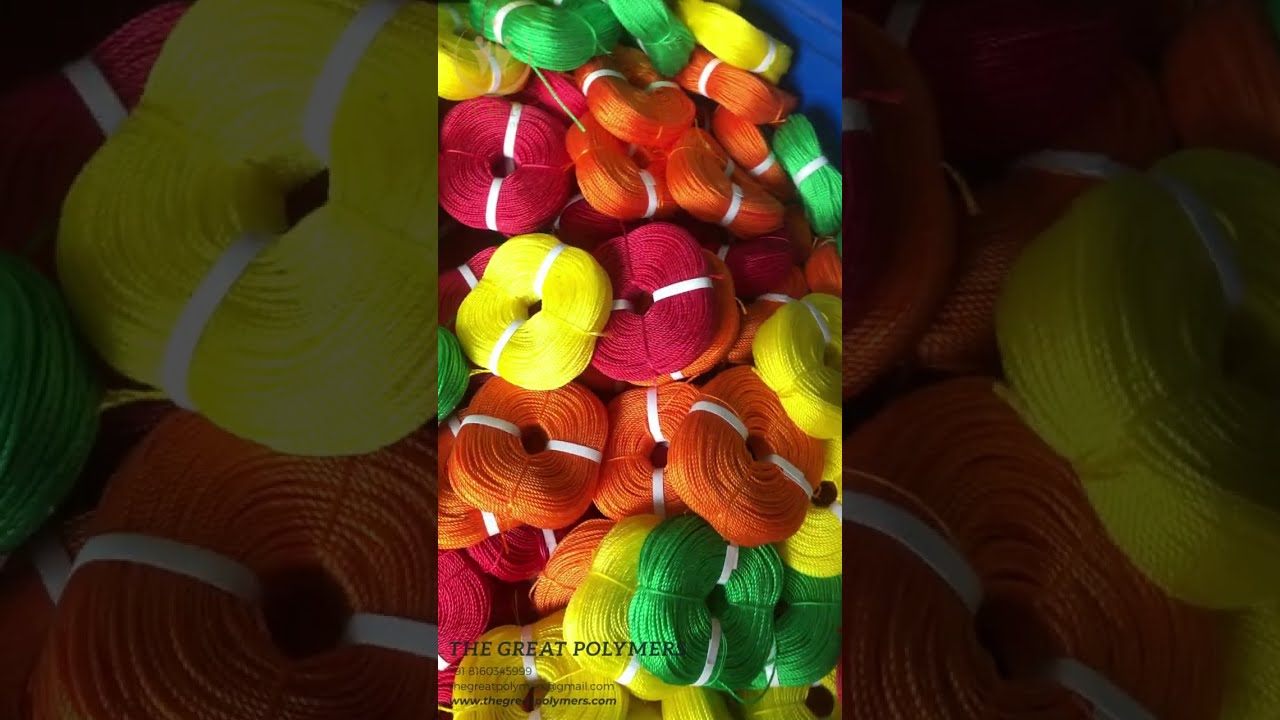 Revealing the Secrets: 2 MM HDPE Mono Filament Fishing Rope Mastery #ropemanufacturing #ropes