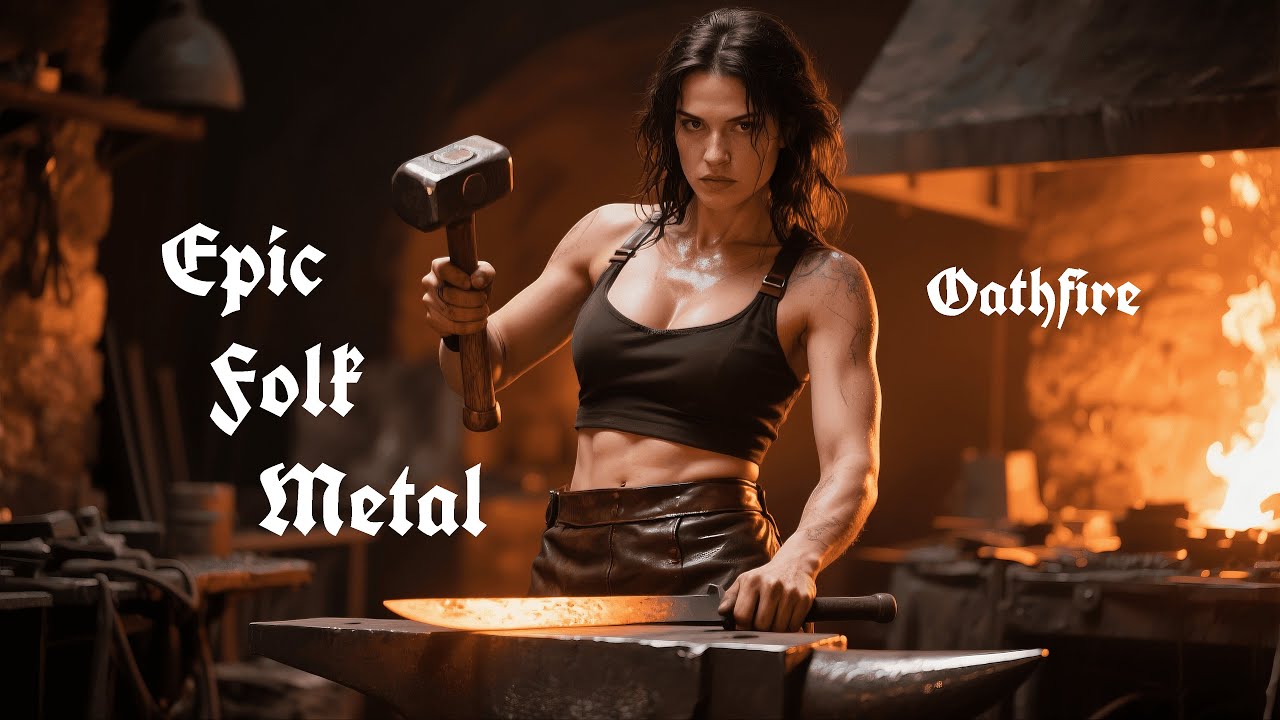 Oathfire | Epic Blacksmith Folk Metal • Deep Male Vocals • 10 Ritual Songs of Craft, Flame & Focus