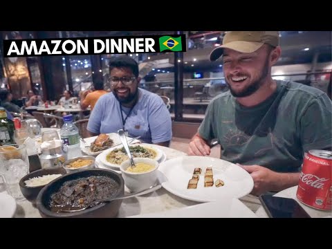 AN AMAZONIAN DINNER IN BELÉM, BRAZIL 🇧🇷 FOODS WE'VE NEVER SEEN BEFORE | TRAVEL BRAZIL