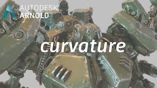 Arnold tutorial - Using the curvature shader in MtoA