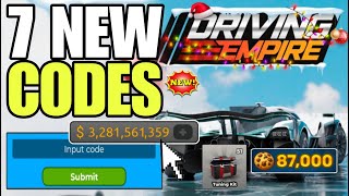 *NEW CODES* ROBLOX DRIVING EMPIRE CODES IN WINTERFEST UPDATE | DRIVING EMPIRE CODE 2025