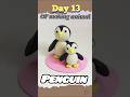 "Clay Penguin🐧" #youtubeshorts #airdryclay #claycreation #clayanimals #polymerclay #clay #diy #art