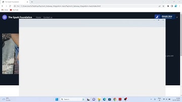 PAYMENT GATEWAY INTEGRATION SPARKS FOUNDATION INTERNSHIP PROJECT #GRIPMARCH23