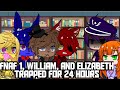 Fnaf 1, William, and Elizabeth Stuck in a Room For 24 Hours | Gacha Club | GCMM