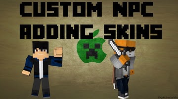 Minecraft How to Add your Own Skin in Custom NPC Mod